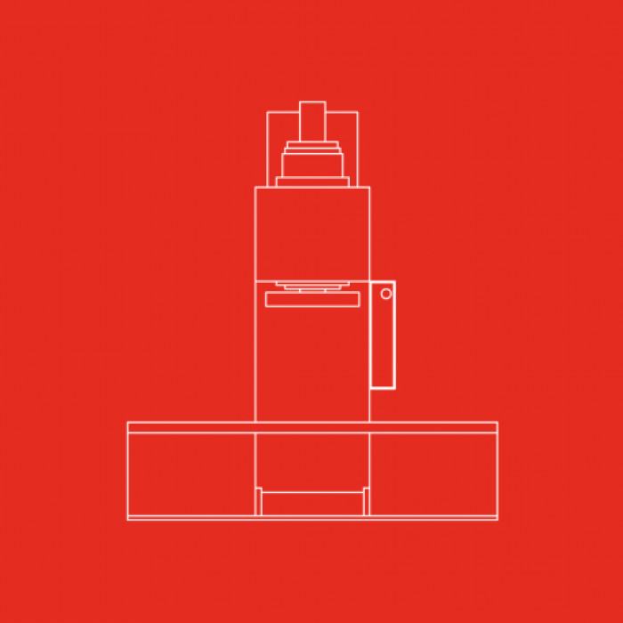 100 tonový hydraulický vertikálny lis na rovnanie dielcov pred a po zváraní