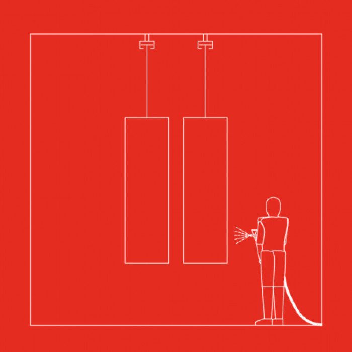 Lakovacia kabína o rozmeroch 4 x 4 x 10 m s odsávaním a zachytávaním prebytočnej farby, vrátane vysokotlakových aplikačných zariadení na mokré lakovanie